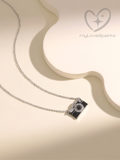 Personalized Camera Shaped Projection Necklace