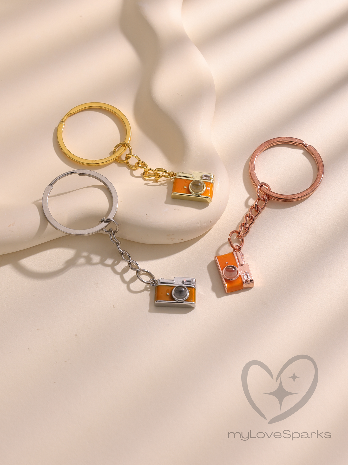 Custom Envelope Shaped Keychain with Projection