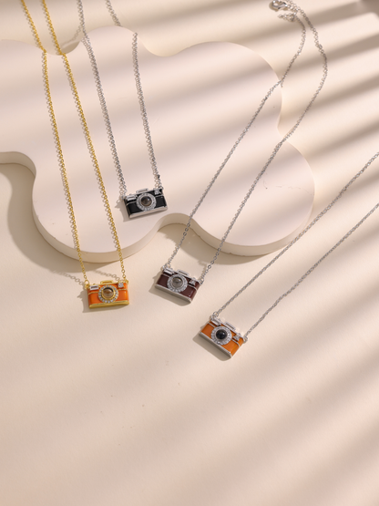 Personalized Camera Shaped Projection Necklace