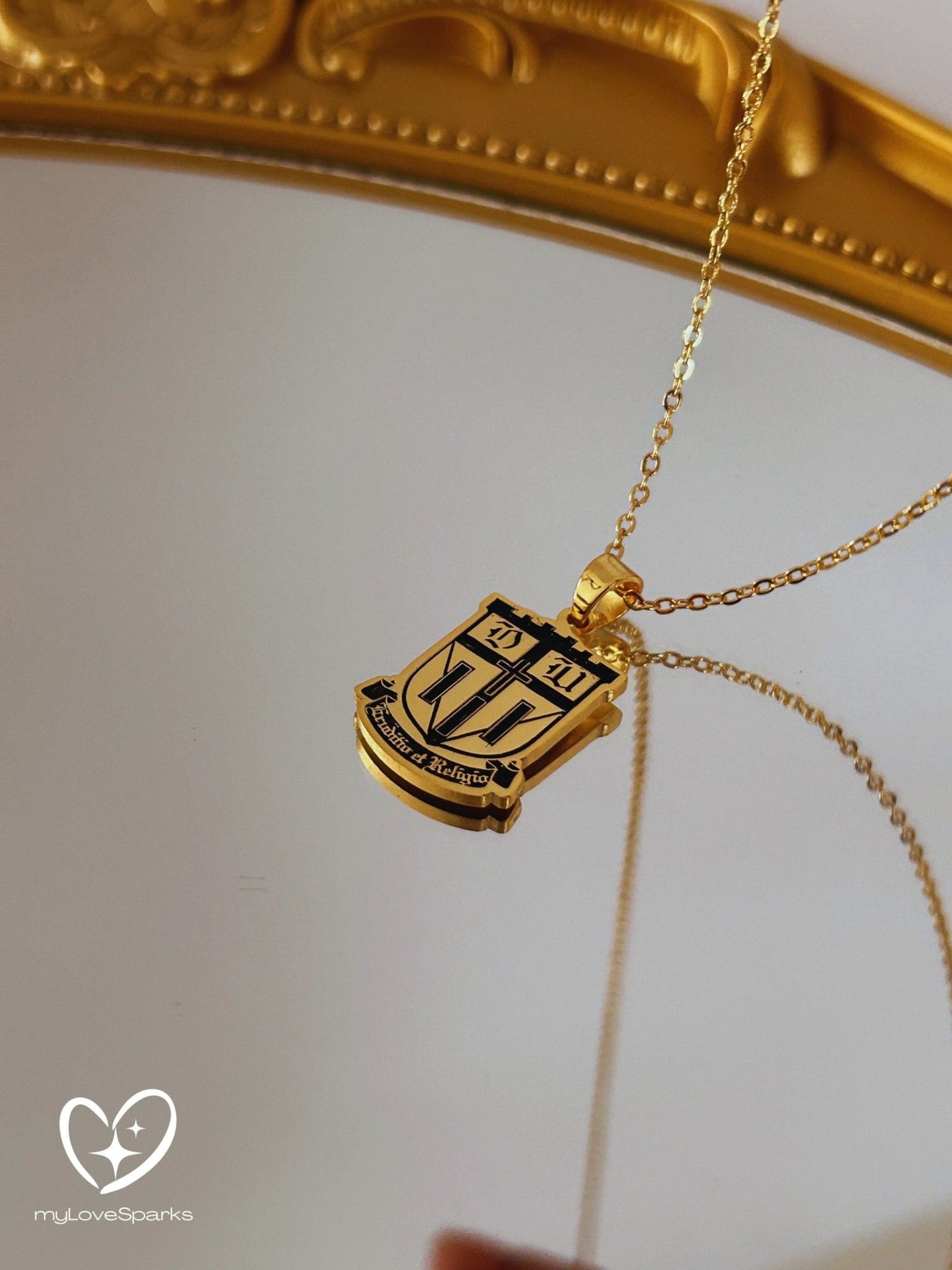 Custom Logo Necklace and Graduation Necklace - myLoveSparks Jewelry & GiftsFY