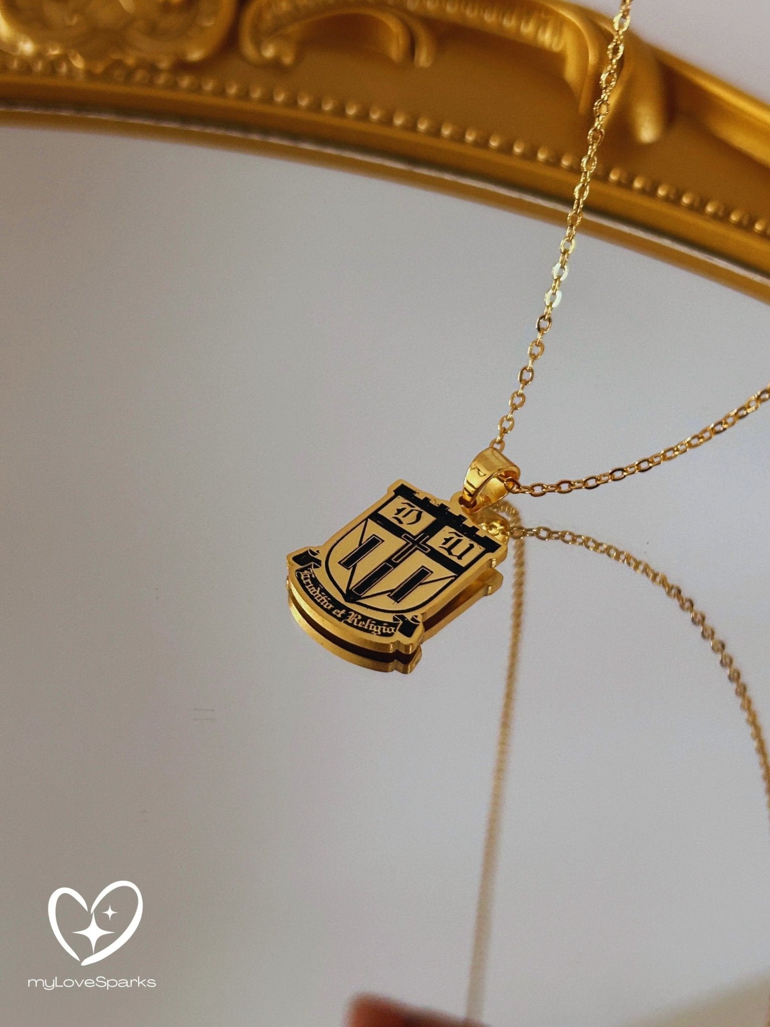 Custom Logo Necklace and Graduation Necklace - myLoveSparks Jewelry & GiftsFY