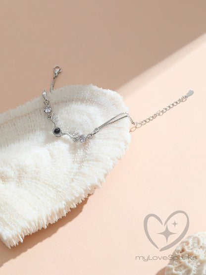 Personalized Angular Photo Projection Bracelets - myLoveSparks Jewelry & GiftsHJ