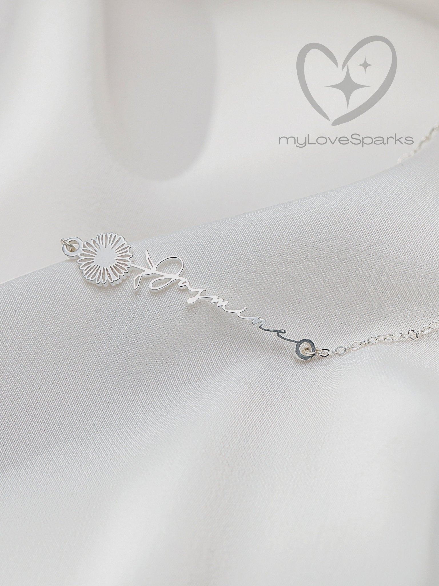 Personalized Birth Flower Anklets for Women - myLoveSparks Jewelry & GiftsFY