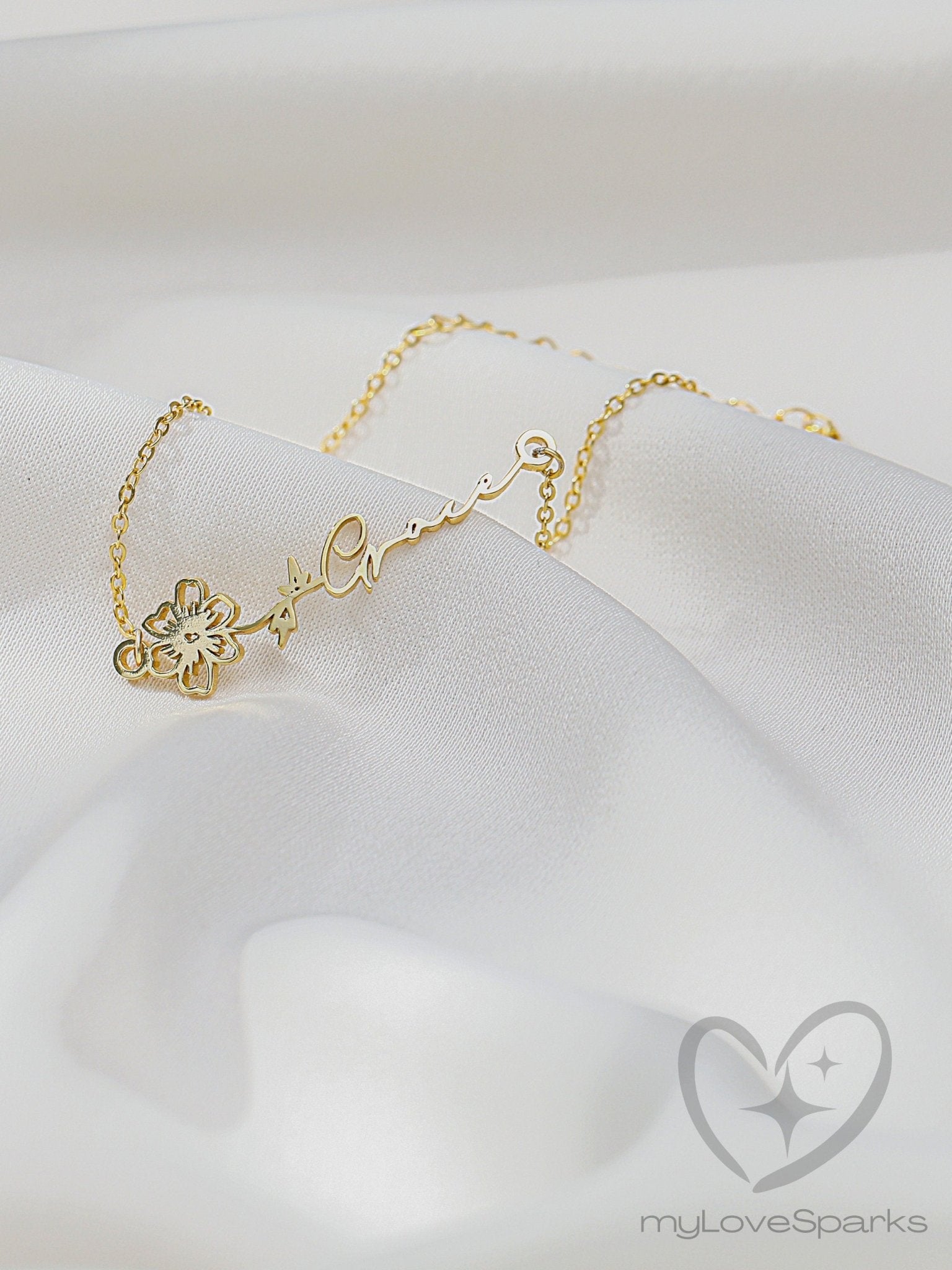 Personalized Birth Flower Anklets for Women - myLoveSparks Jewelry & GiftsFY