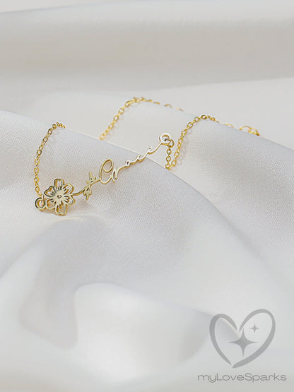 Personalized Birth Flower Anklets for Women - myLoveSparks Jewelry & GiftsFY