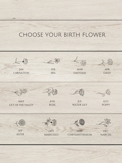 Personalized Birth Flower Ring for Women - myLoveSparks Jewelry & GiftsFY