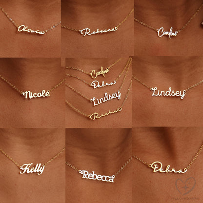 Personalized Dainty Name Necklace - myLoveSparks Jewelry & GiftsFY