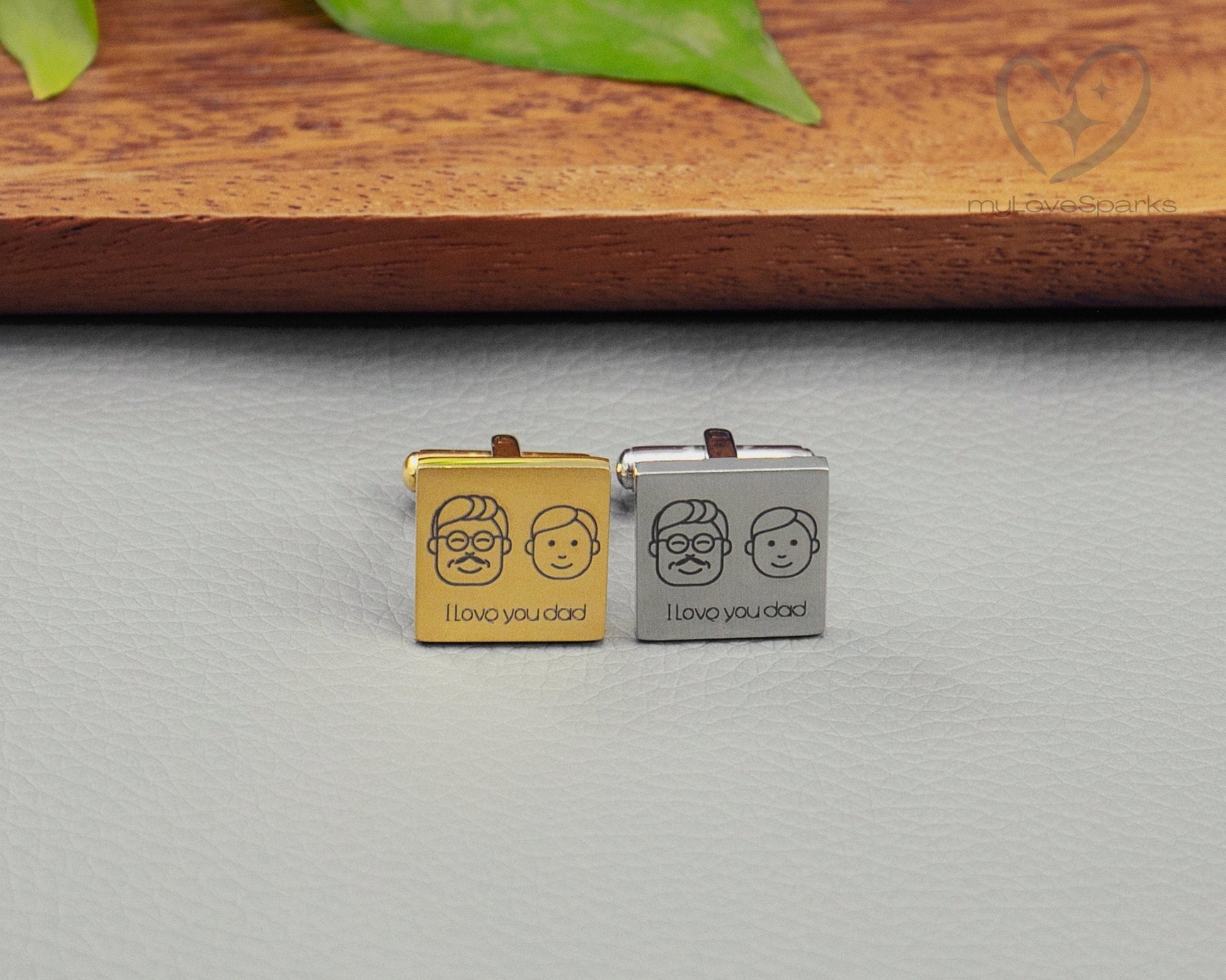 Personalized Engraved Cufflinks - myLoveSparks Jewelry & Gifts