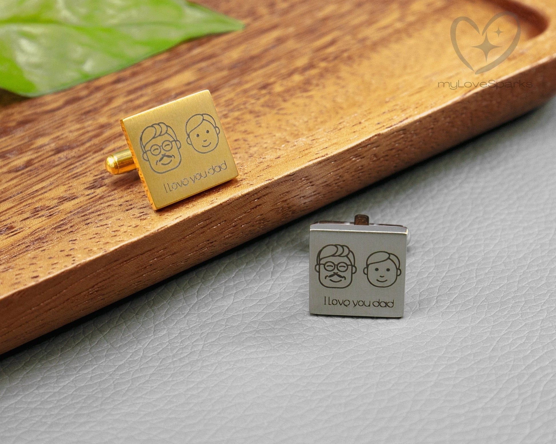 Personalized Engraved Cufflinks - myLoveSparks Jewelry & Gifts