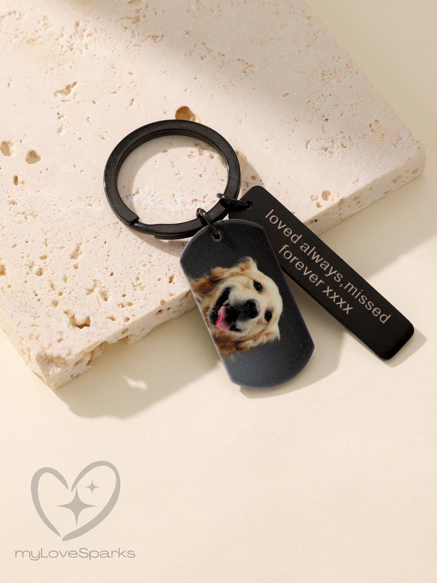 Personalized Engraving Keychain with Custom Photo - myLoveSparks Jewelry & GiftsXMSM