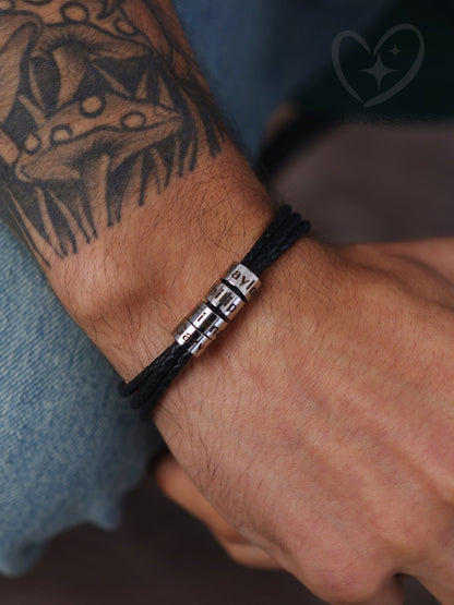 Personalized Family Name Bracelet for Dad - myLoveSparks Jewelry & Gifts