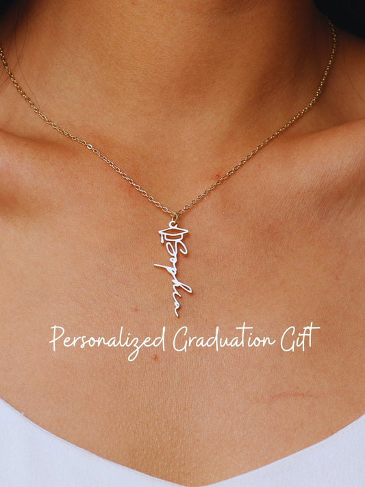 Personalized Graduation Necklace with Graduate's Name - myLoveSparks Jewelry & GiftsFY