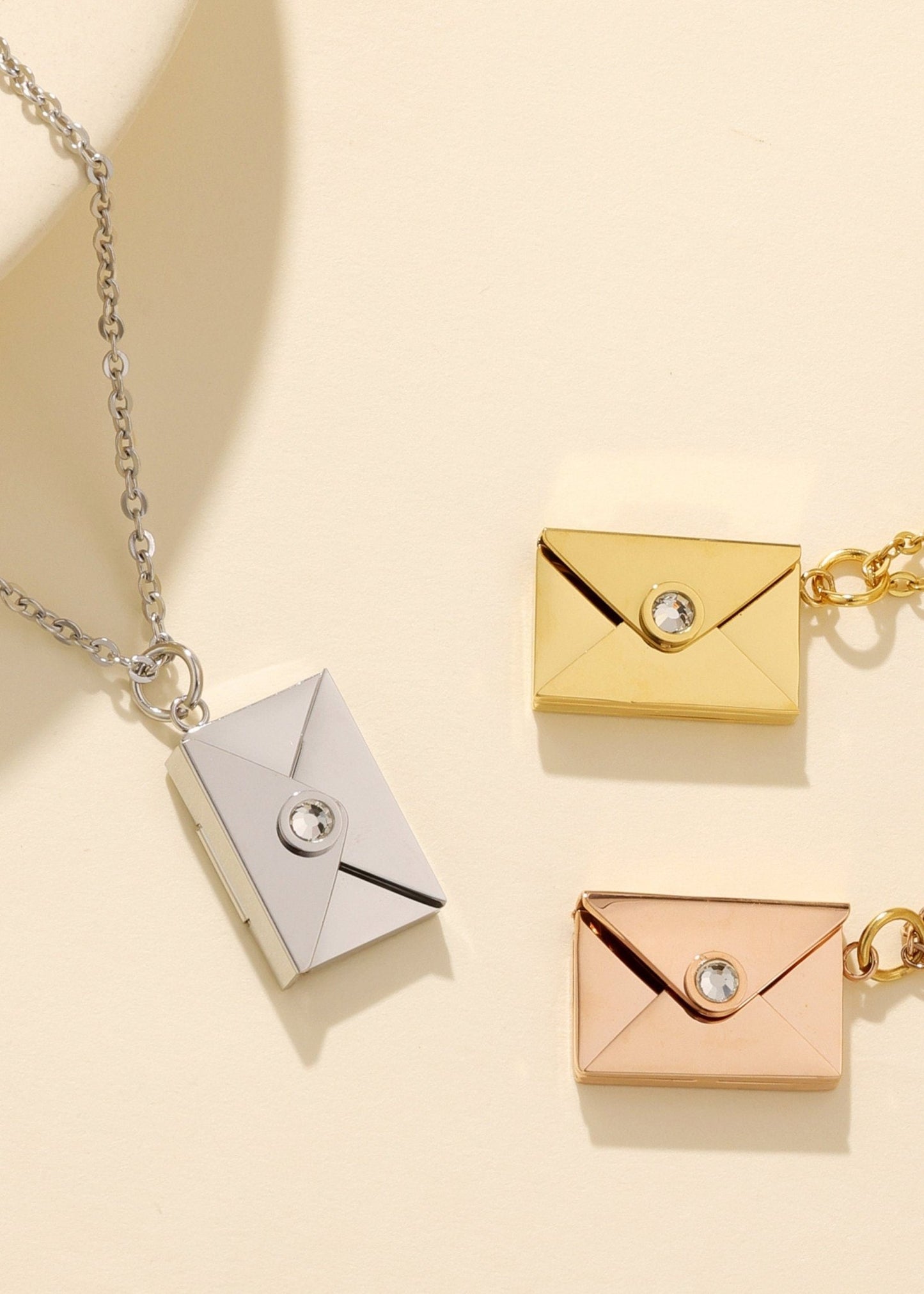 Personalized Mail Envelope Engraving Necklace - myLoveSparks Jewelry & GiftsHN