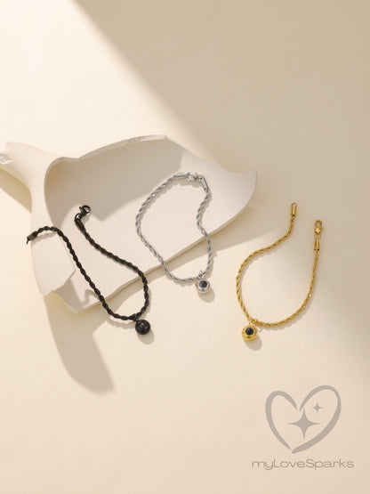 Personalized Photo Projection Bracelet for Men - myLoveSparks Jewelry & GiftsCL