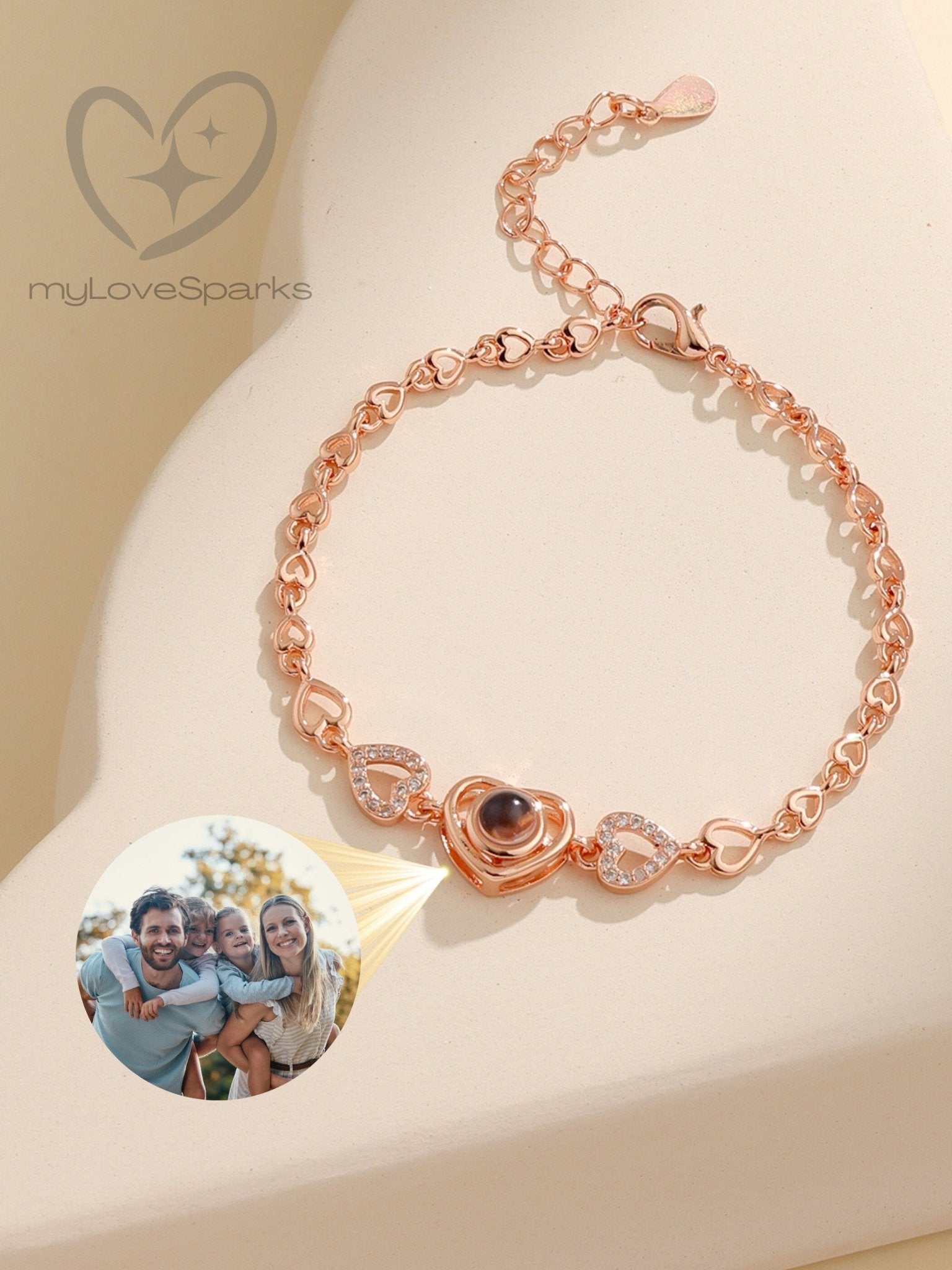 Personalized Photo Projection Bracelets For Women - myLoveSparks Jewelry & GiftsHJ
