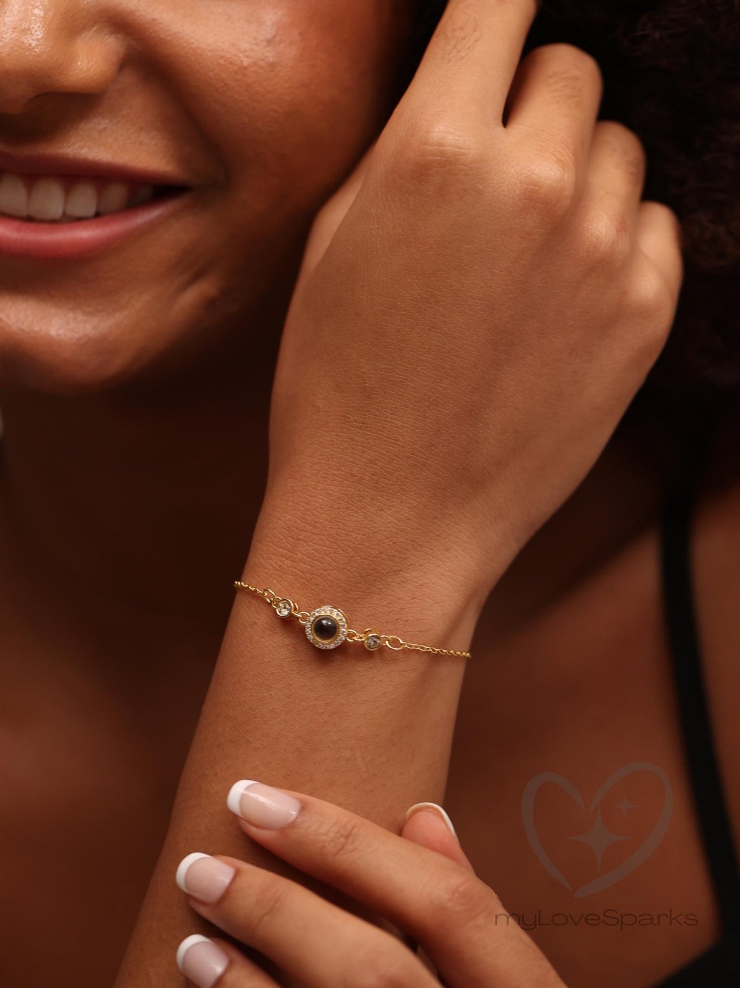 Personalized Photo Projection Bracelet - myLoveSparks Jewelry & GiftsCL