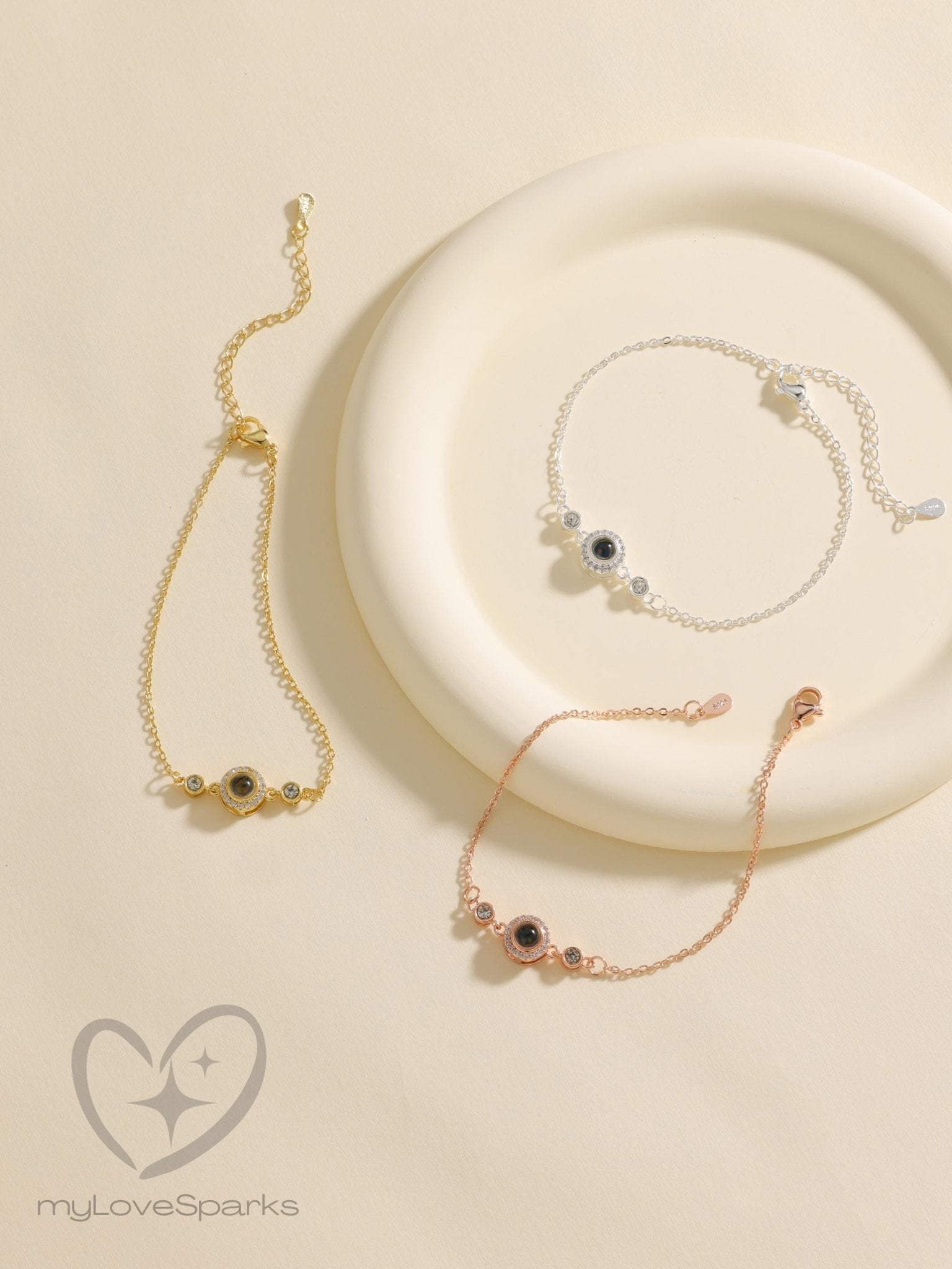 Personalized Photo Projection Bracelet - myLoveSparks Jewelry & GiftsCL