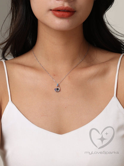 Personalized Photo Projection Mermaid Necklace - myLoveSparks Jewelry & GiftsSW