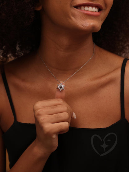 Personalized Photo Projection Necklace with Hexagon Pendant - myLoveSparks Jewelry & GiftsCL