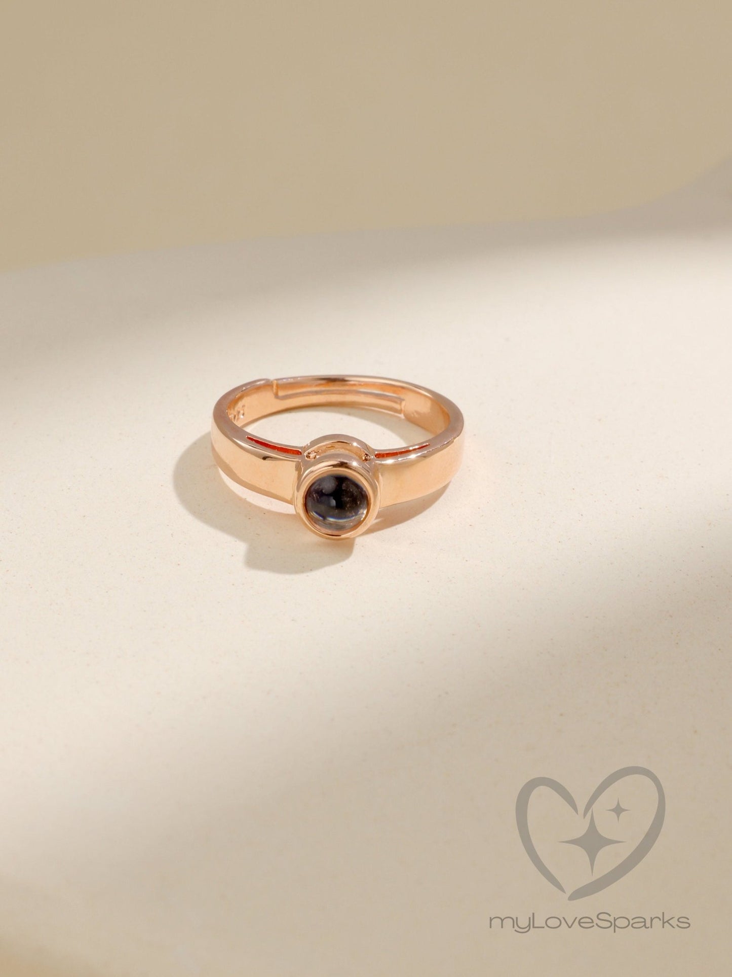 Personalized Photo Projection Ring for Women - myLoveSparks Jewelry & GiftsCL