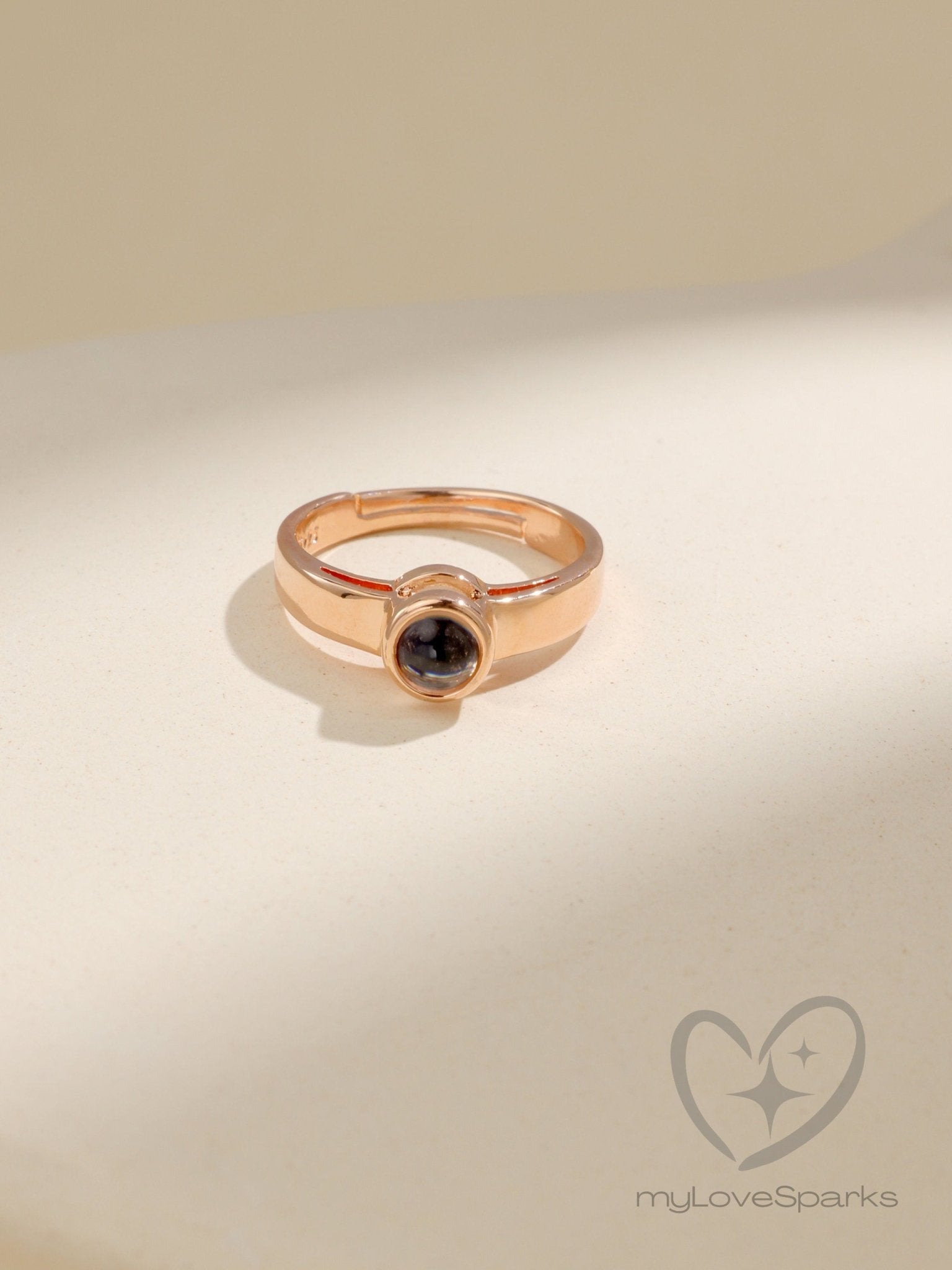 Personalized Photo Projection Ring for Women - myLoveSparks Jewelry & GiftsCL