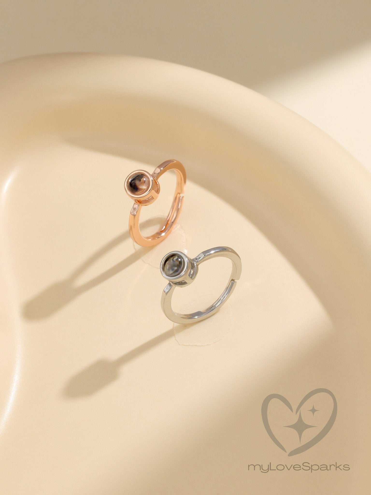 Personalized Photo Projection Ring for Women - myLoveSparks Jewelry & GiftsCL