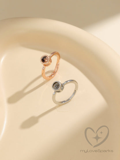Personalized Photo Projection Ring for Women - myLoveSparks Jewelry & GiftsCL