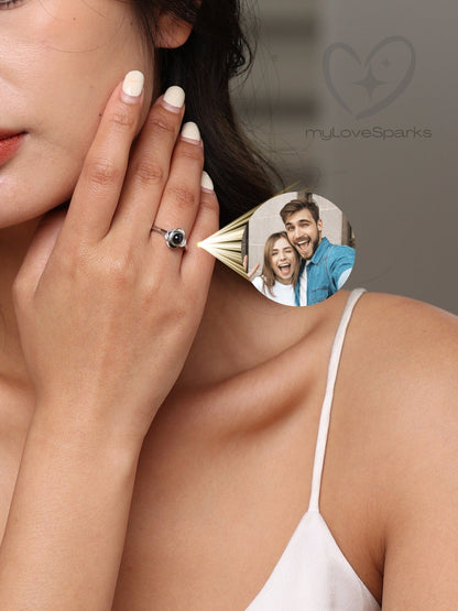 Personalized Photo Projection Ring - myLoveSparks Jewelry & GiftsCL
