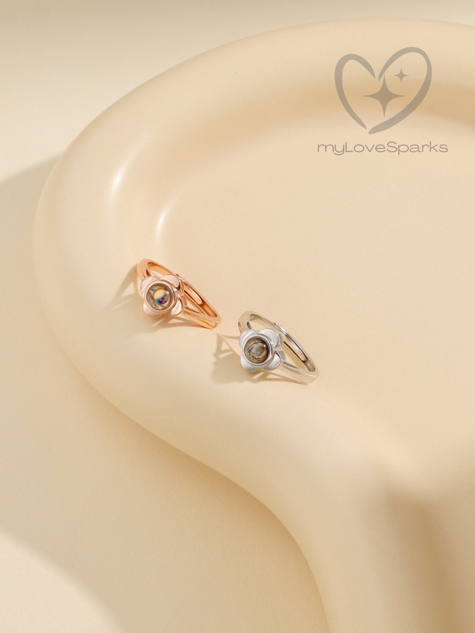 Personalized Photo Projection Ring - myLoveSparks Jewelry & GiftsCL