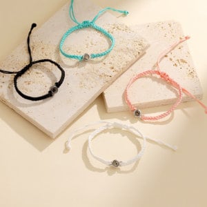 Personalized Photo Projection Rope Bracelet - myLoveSparks Jewelry & GiftsCL