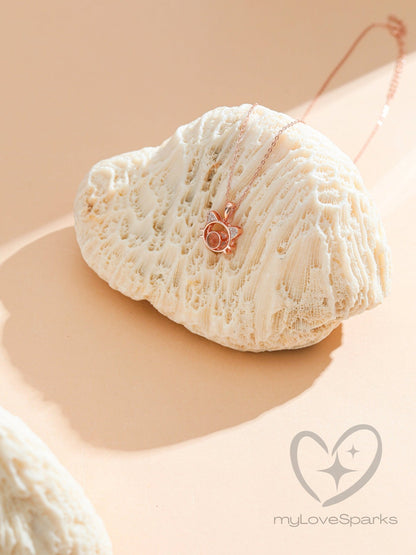 Personalized Projection Picture Cat Necklace - myLoveSparks Jewelry & GiftsHJ