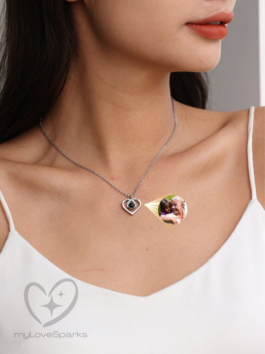 Personalized Projection Picture Necklace - myLoveSparks Jewelry & GiftsCL
