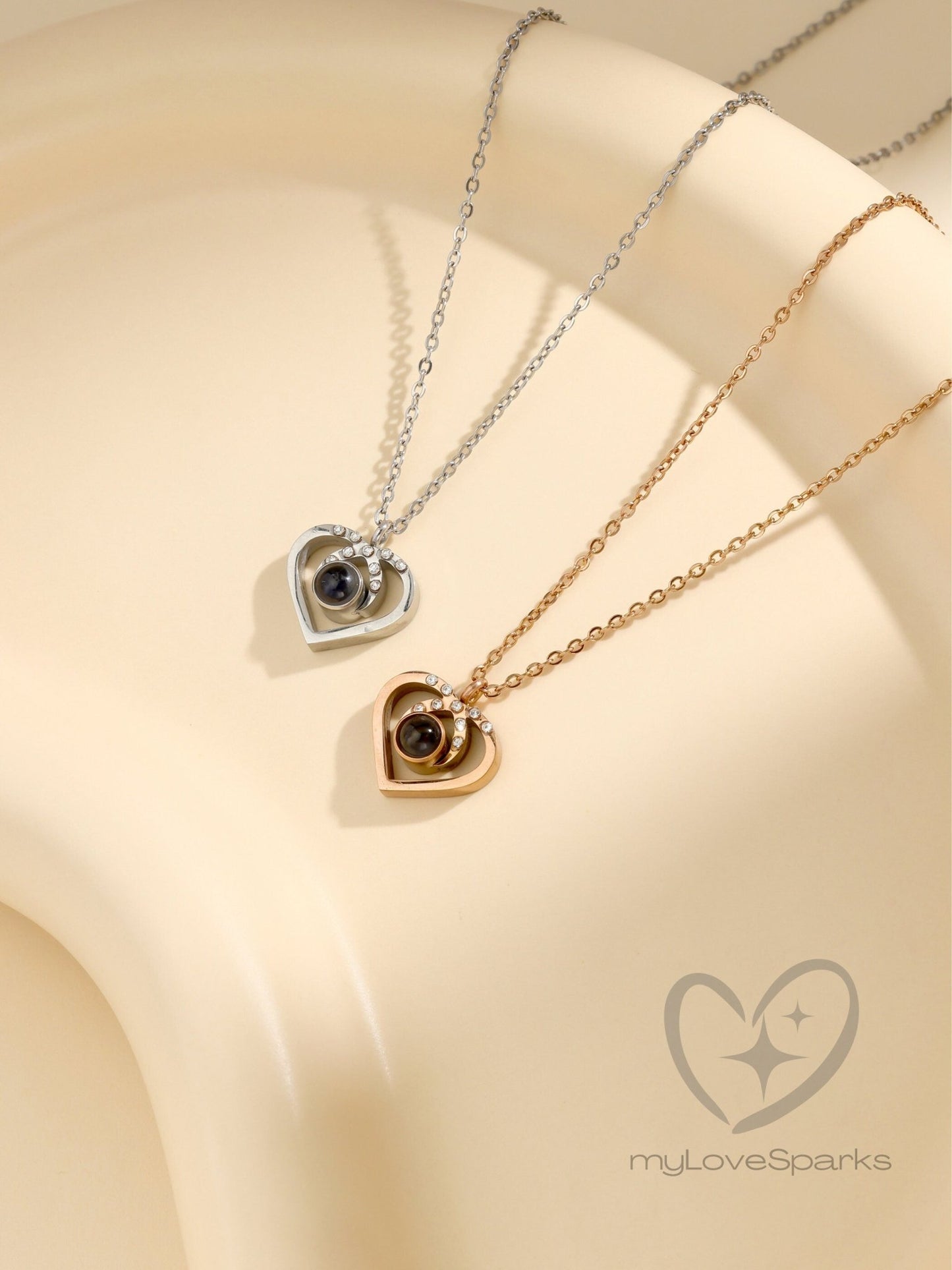 Personalized Projection Picture Necklace - myLoveSparks Jewelry & GiftsCL