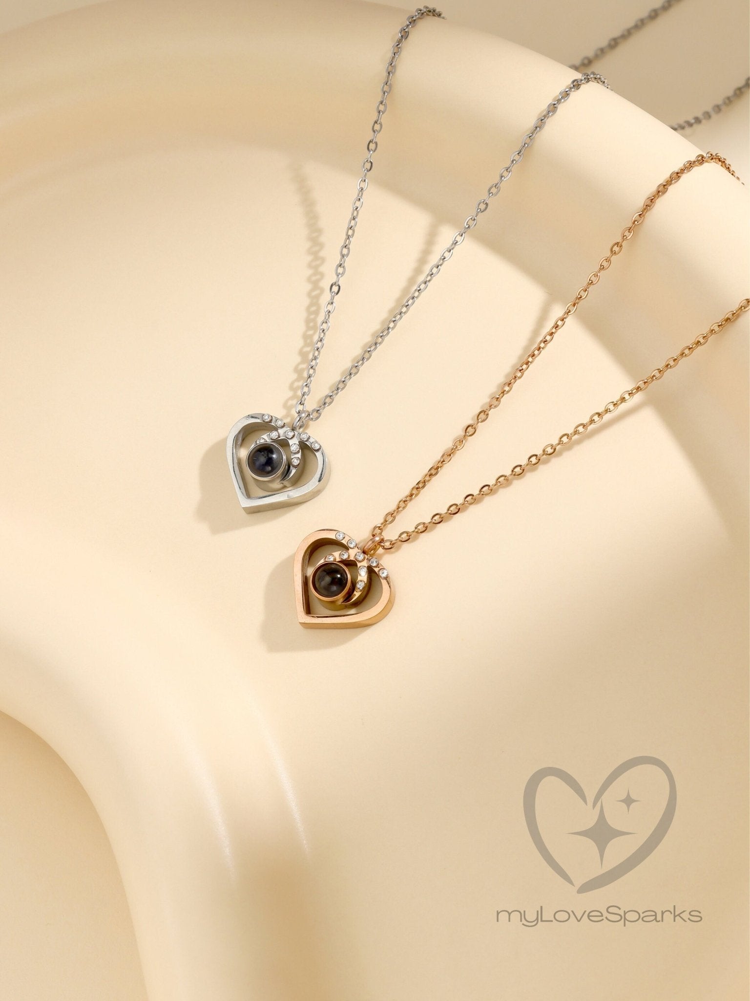 Personalized Projection Picture Necklace - myLoveSparks Jewelry & GiftsCL