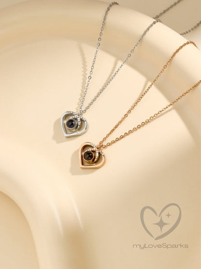 Personalized Projection Picture Necklace - myLoveSparks Jewelry & GiftsCL