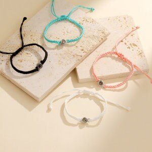 Personalized Rope Bracelet in Colors with Photo Inside - myLoveSparks Jewelry & GiftsCL