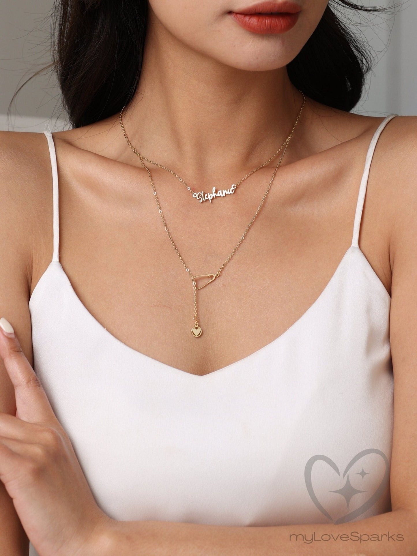 Personalized Stethoscope Necklace with Name for Nurse and Doctor Graduate - myLoveSparks Jewelry & GiftsFY