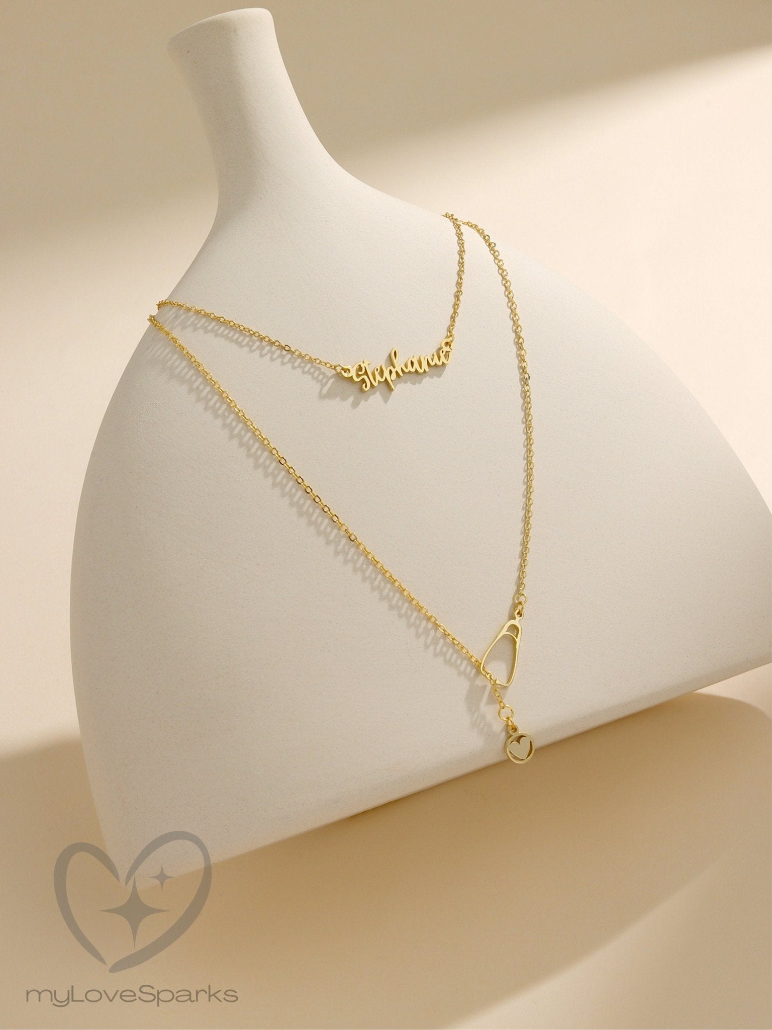 Personalized Stethoscope Necklace with Name for Nurse and Doctor Graduate - myLoveSparks Jewelry & GiftsFY