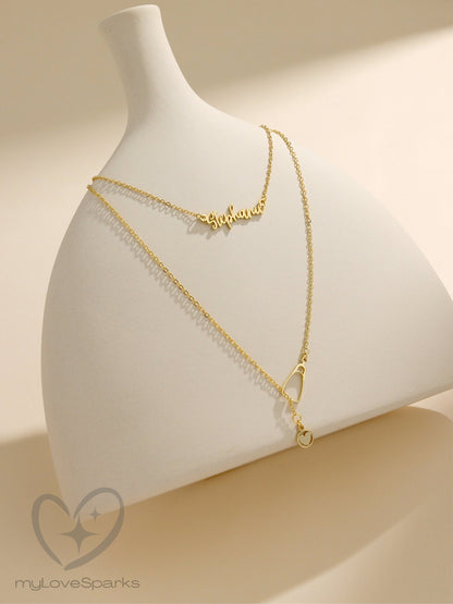 Personalized Stethoscope Necklace with Name for Nurse and Doctor Graduate - myLoveSparks Jewelry & GiftsFY