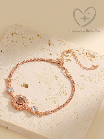 Personalized Sun Flower Projection Bracelet - myLoveSparks Jewelry & GiftsHJ